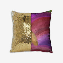 Load image into Gallery viewer, Pink Hills Sequin Reversible Pillow Case