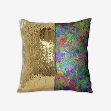 Load image into Gallery viewer, Ode To Giverny Sequin Reversible Pillow Case