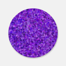 Load image into Gallery viewer, Violet Blossoms Cork Back Coaster (Round)