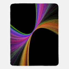 Load image into Gallery viewer, Punk Peacock Sherpa Blanket
