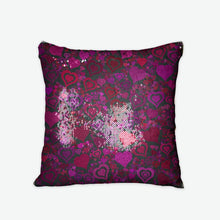Load image into Gallery viewer, Sage&#39;s Hearts Sequin Reversible Pillow Case
