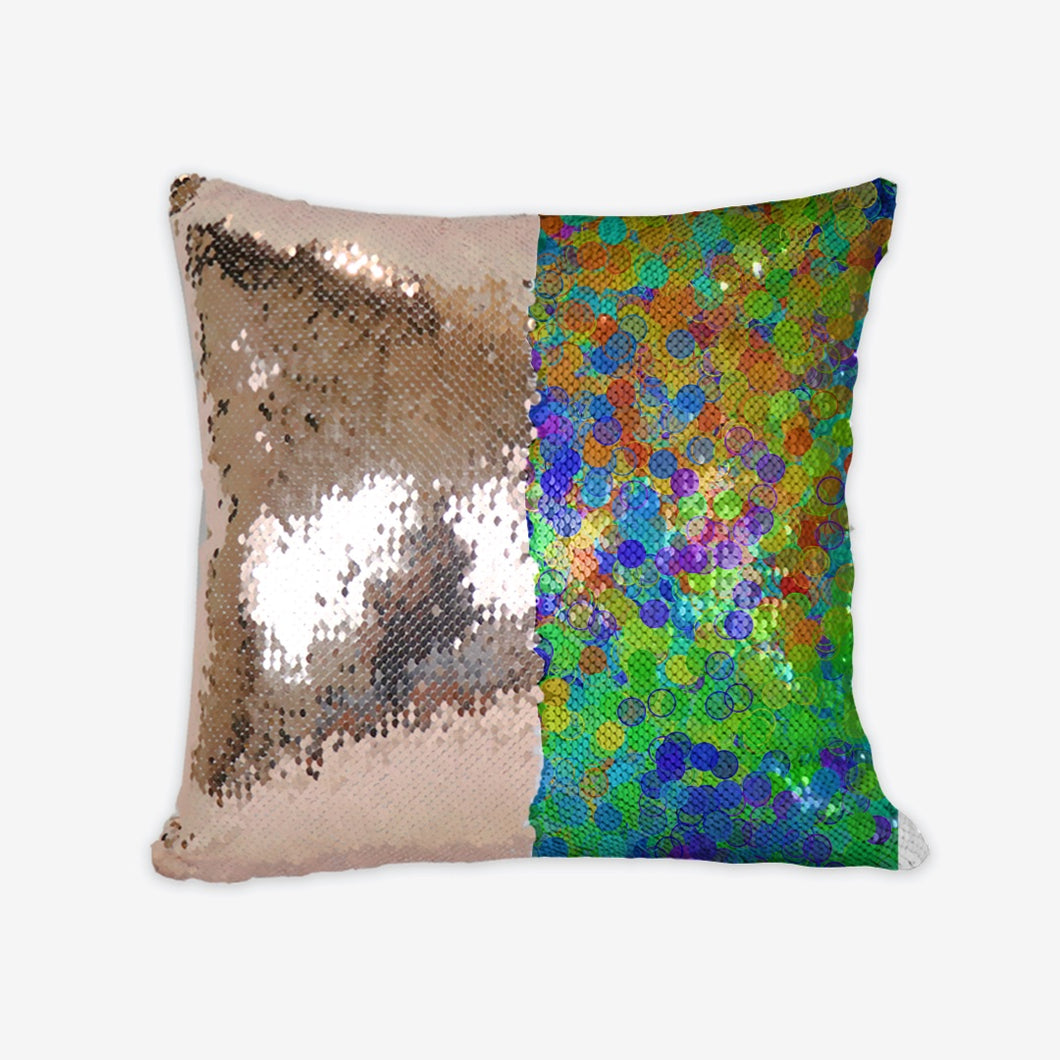 Electric Sunrise Sequin Reversible Pillow Case